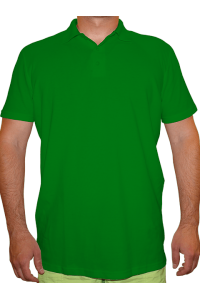Рубашка-поло мужская зеленая