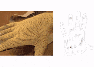 «умная» перчатка, которая может взвешивать предметы и различать их очертания