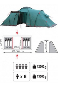 Палатка кемпинговая «Brest 6»