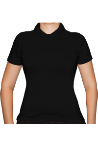 Рубашка-поло женская черная