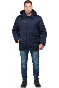 Куртка мужская «Евротелогрейка» утеплённая (тёмно-синий)