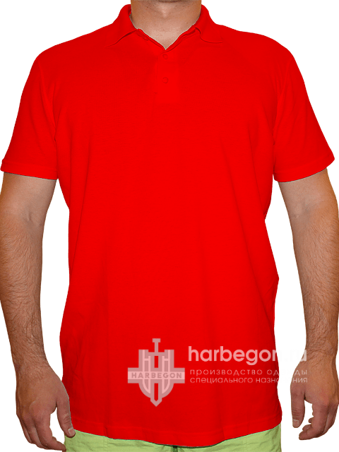 Рубашка-поло мужская красная