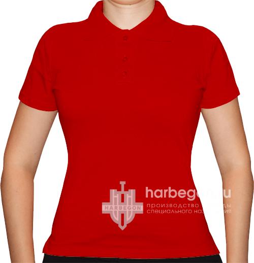 Рубашка-поло женская бордовая