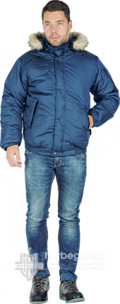 Куртка мужская «Спринт» утеплённая (тёмно–синий)