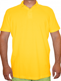 Рубашка-поло мужская желтая