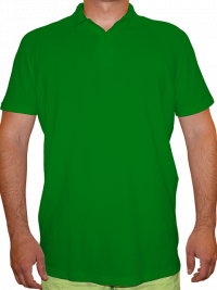 Рубашка-поло мужская зеленая
