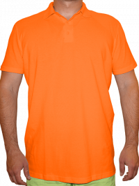 Рубашка-поло мужская оранжевая