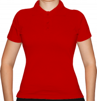 Рубашка-поло женская бордовая