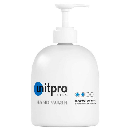 Unitpro Derm Hand Wash, Жидкое гель-мыло для рук с увлажняющим эффектом, 500 мл
