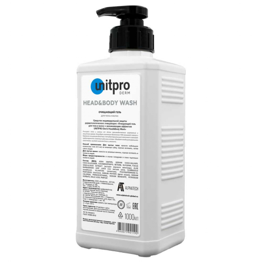 Unitpro Derm Hand Wash, Жидкое гель-мыло для рук с увлажняющим эффектом, 1000 мл